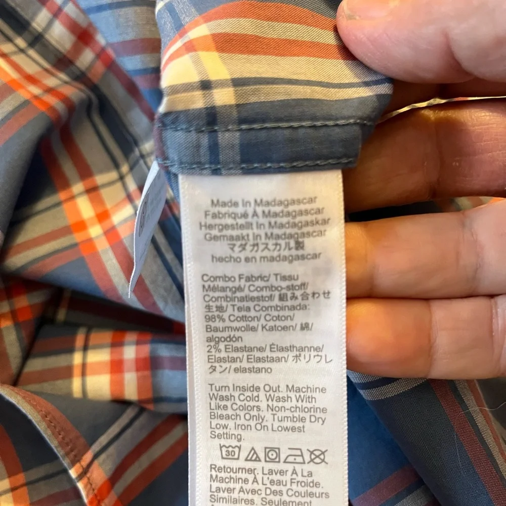 J.Crew plaid button down shirt size XXL